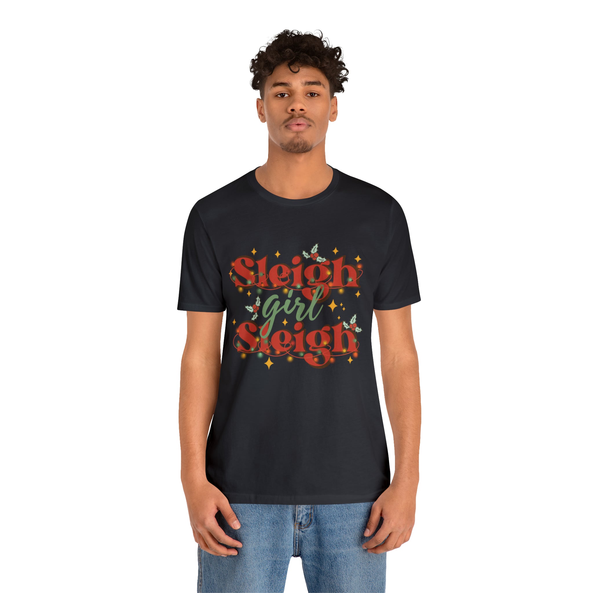 Slay Christmas Shirt for Women | Sleigh Girl Sleigh | Funny Pun for Christmas T-shirt