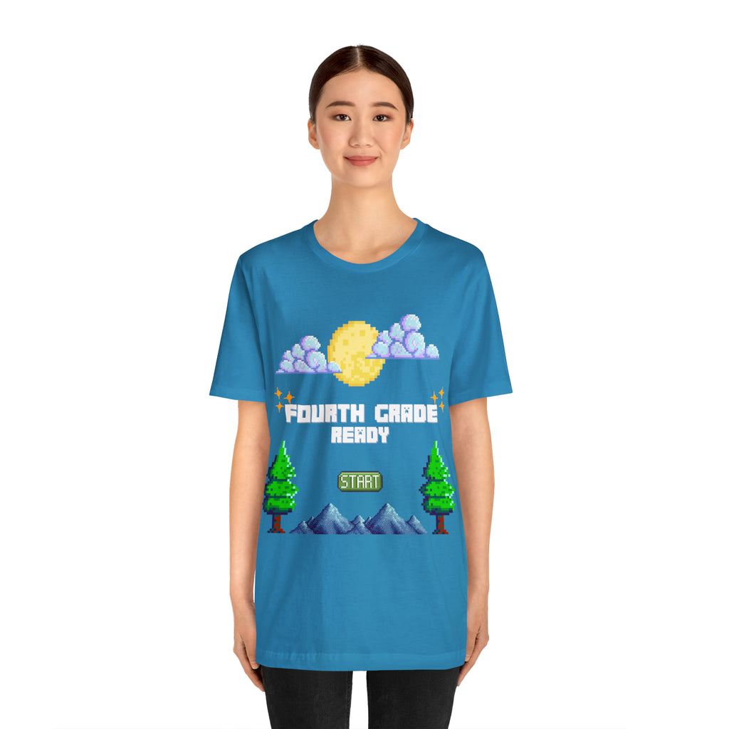 Fourth Grade Ready Pixel Shirt | Minecraft Unisex T-Shirt