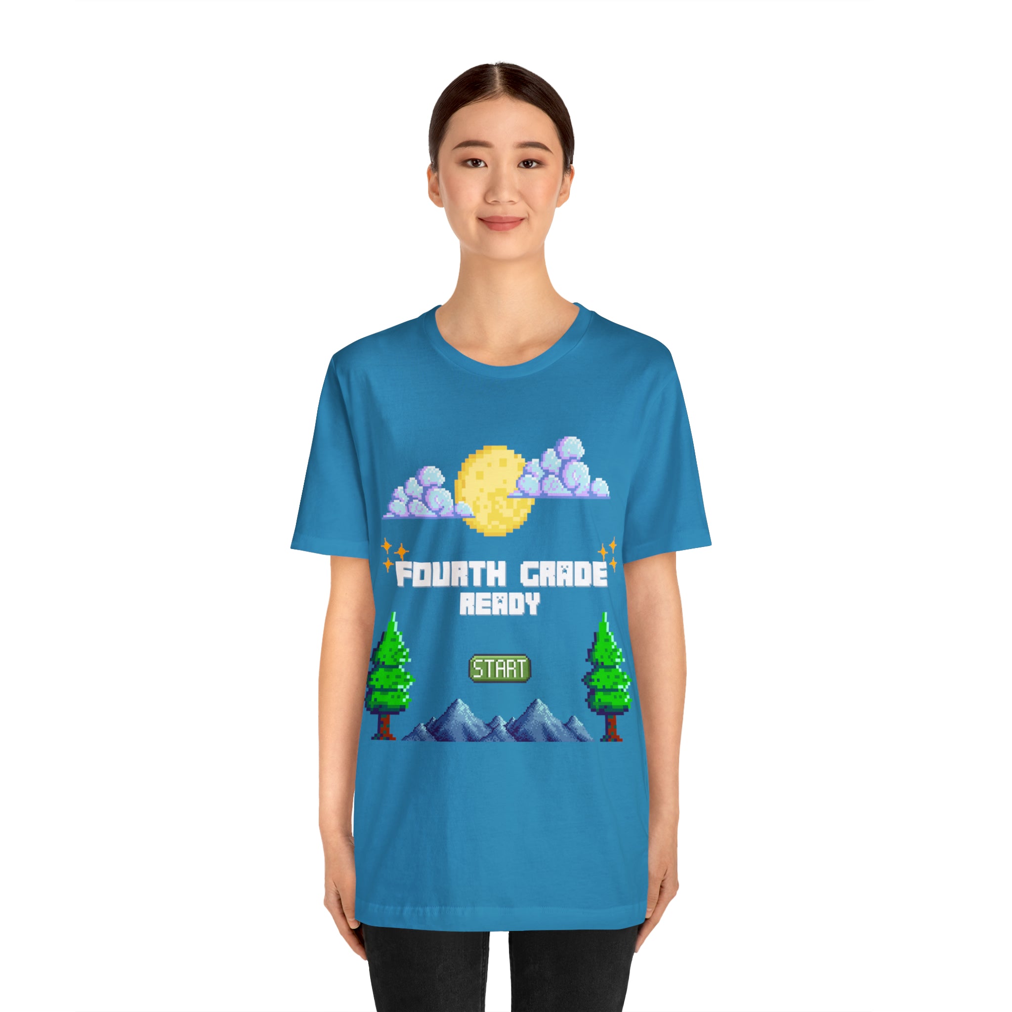 Fourth Grade Ready Pixel Shirt | Minecraft Unisex T-Shirt
