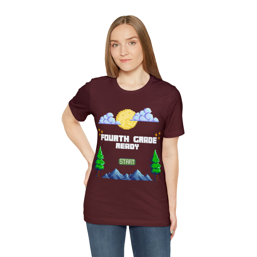Fourth Grade Ready Pixel Shirt | Minecraft Unisex T-Shirt