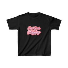 Slaying in First Grade Shirt | School Kids Heavy Cotton™ Tee