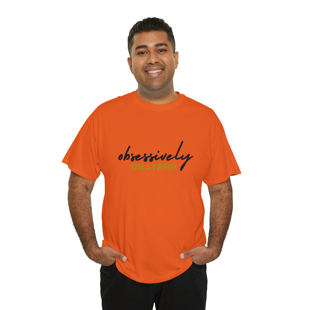 Obsessively Grateful Shirt | Minimalist Unisex T-Shirt