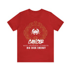 Cancer Zodiac Big Dick Energy Shirt | Zodiac Sign Statement T-Shirt