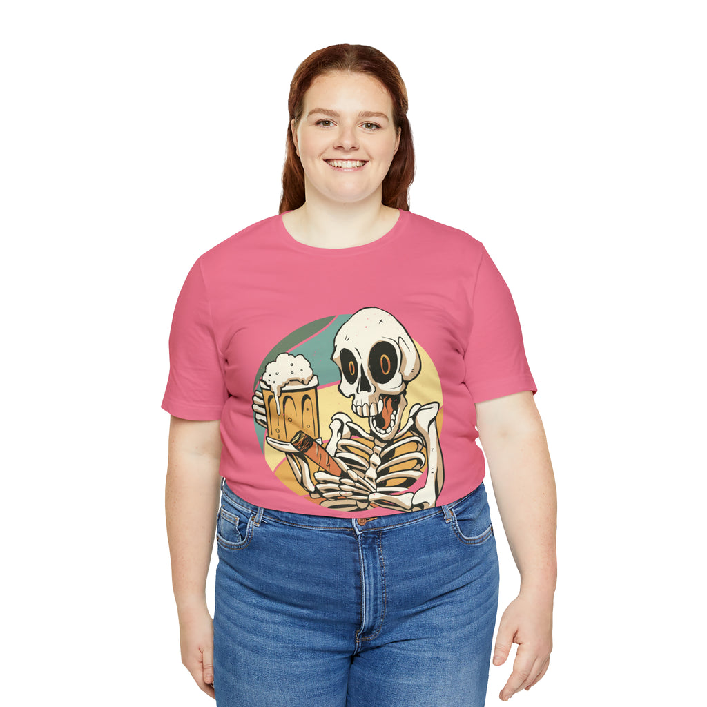 Skeleton Beer Shirt | Drink Beer Unisex T-Shirt