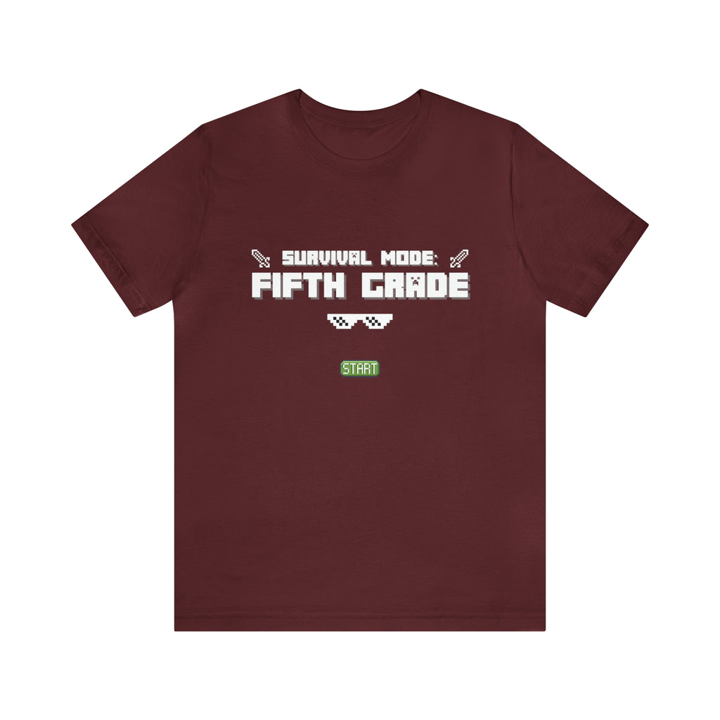 Fifth Grade Survival Mode | Minecraft School Unisex T-Shirt