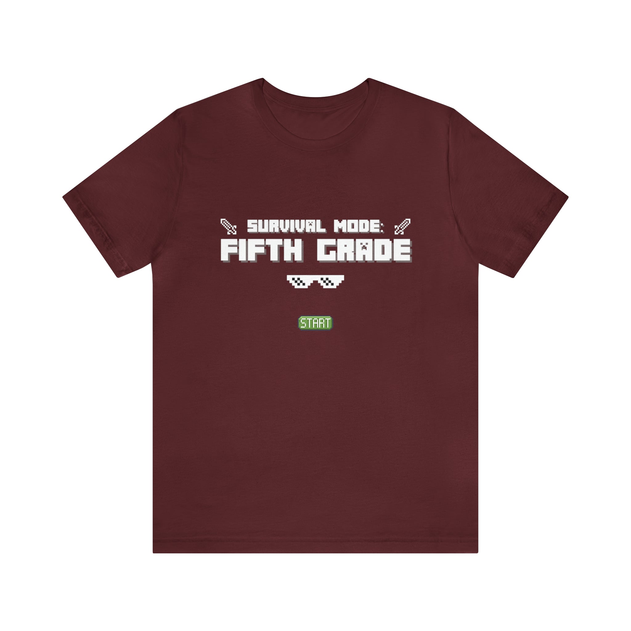 Fifth Grade Survival Mode | Minecraft School Unisex T-Shirt