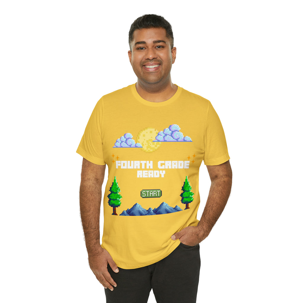 Fourth Grade Ready Pixel Shirt | Minecraft Unisex T-Shirt