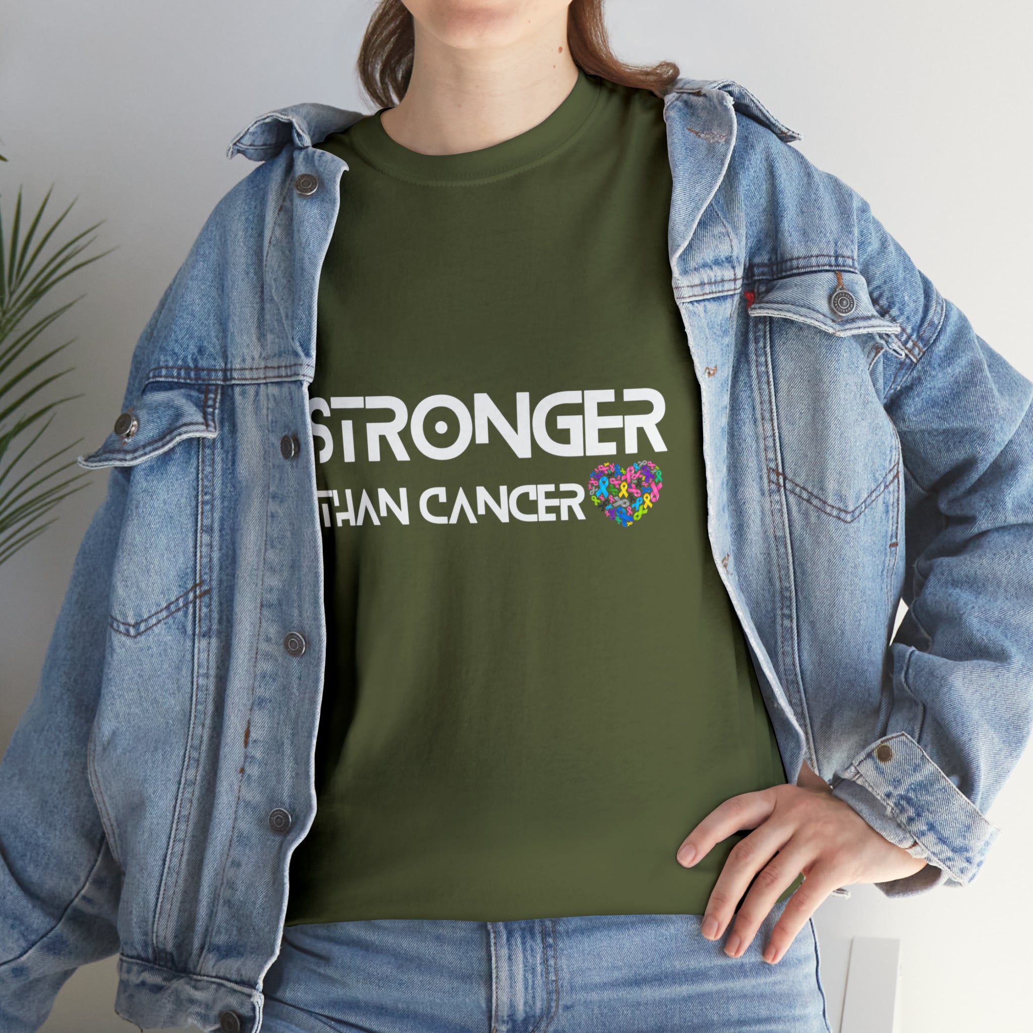 Stronger Than Cancer Shirt | Cancer Warrior Support Unisex T-Shirt