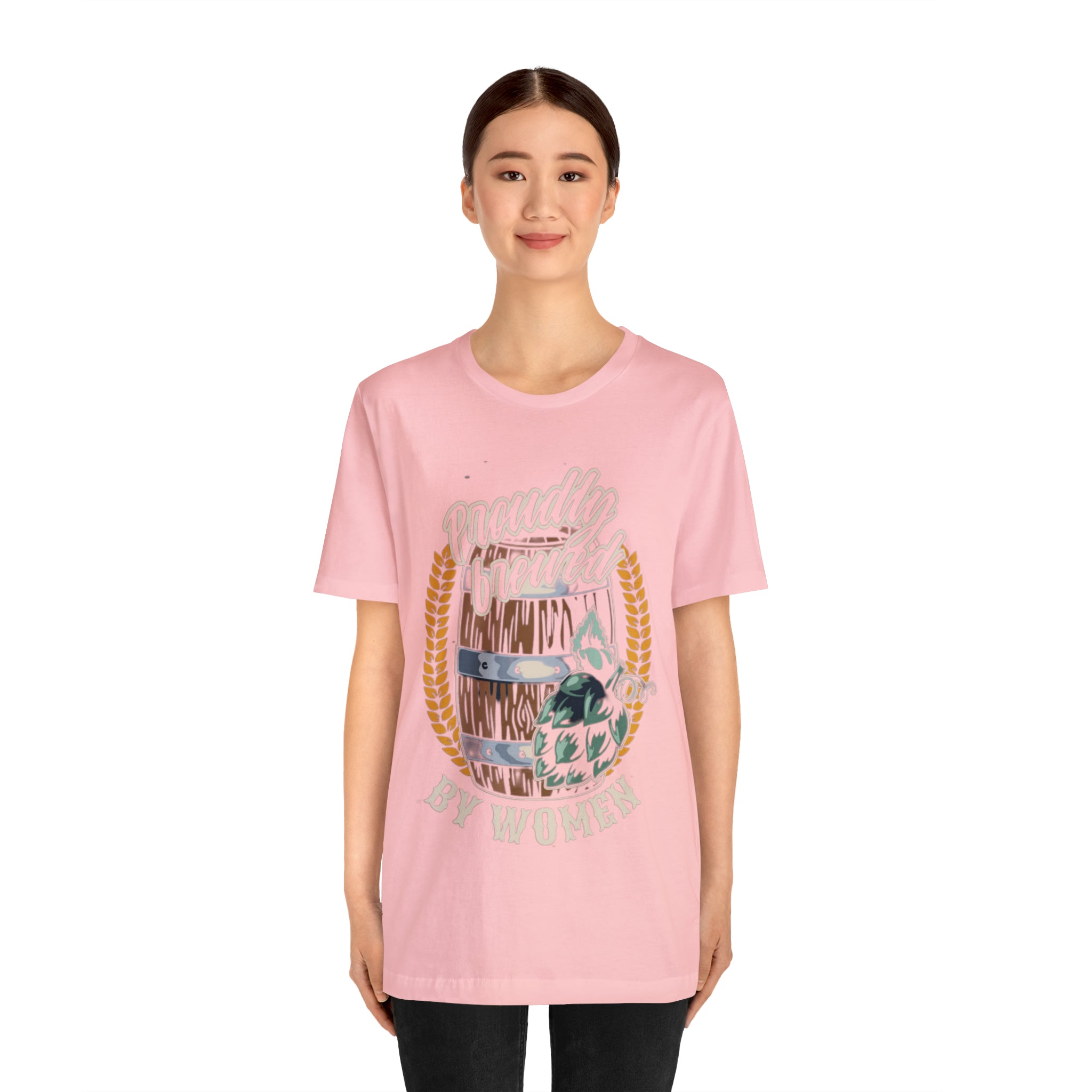 Brewed by Women Beer Shirt | Drink Beer Unisex T-Shirt