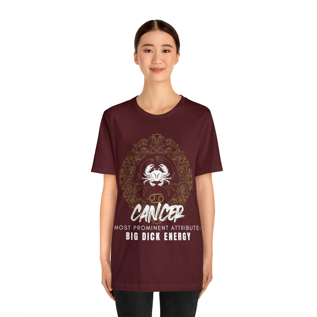 Cancer Zodiac Big Dick Energy Shirt | Zodiac Sign Statement T-Shirt