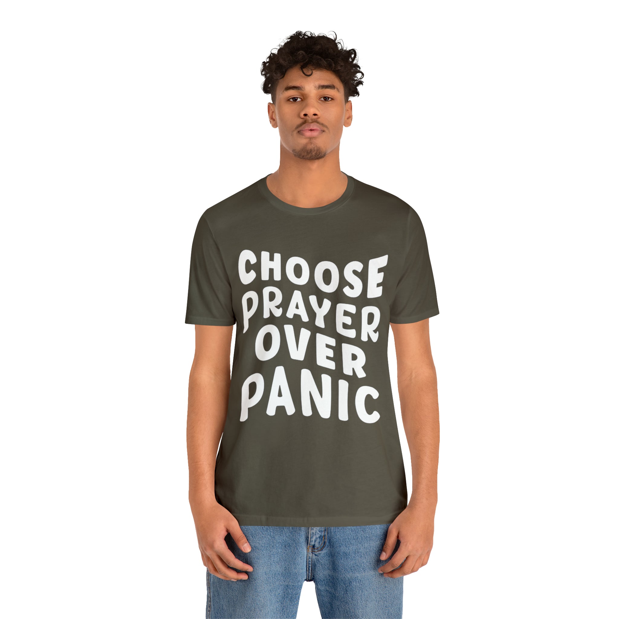 Prayer Over Panic Unisex Shirt | Religious Shirt for Prayers