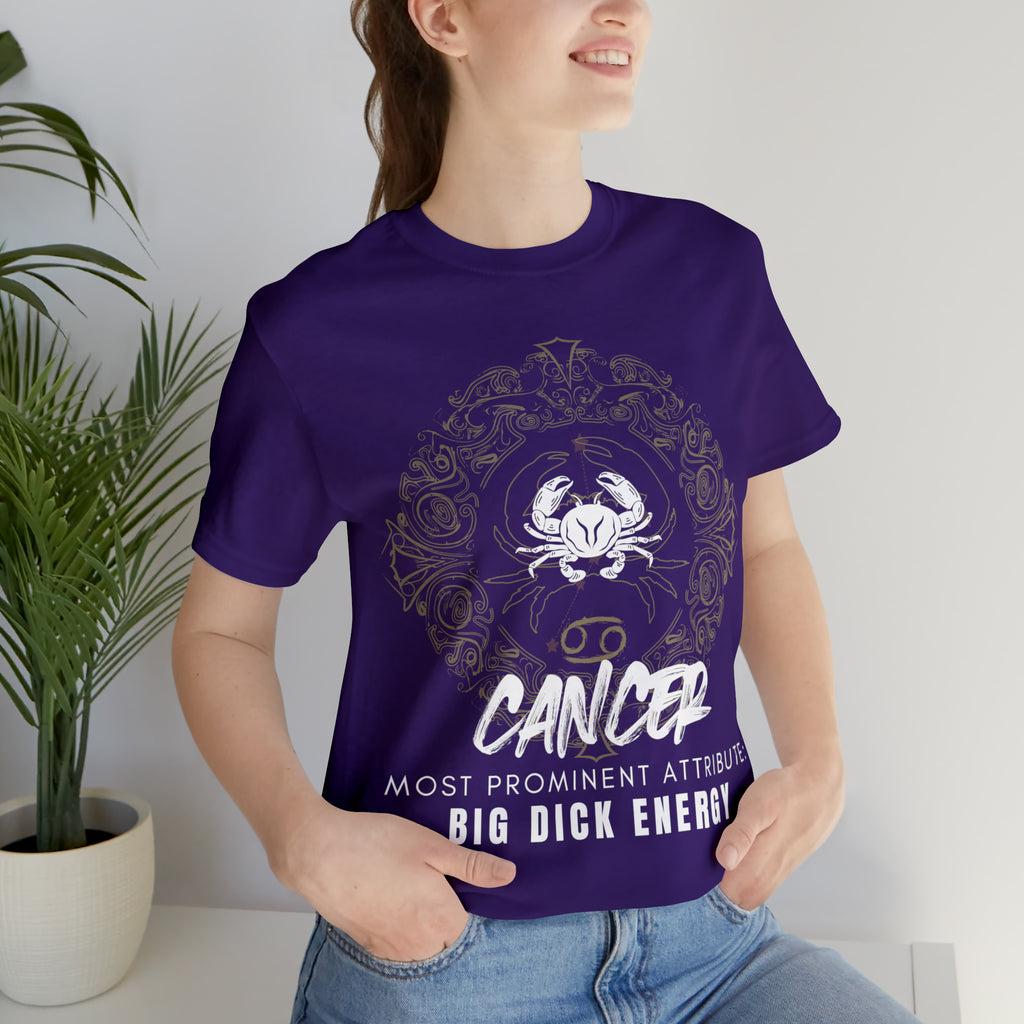 Cancer Zodiac Big Dick Energy Shirt | Zodiac Sign Statement T-Shirt
