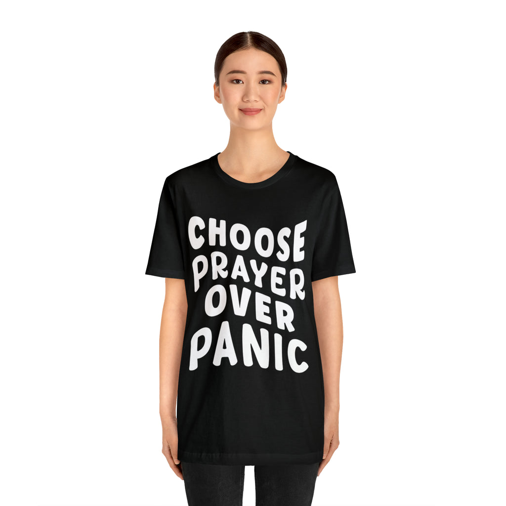Prayer Over Panic Unisex Shirt | Religious Shirt for Prayers