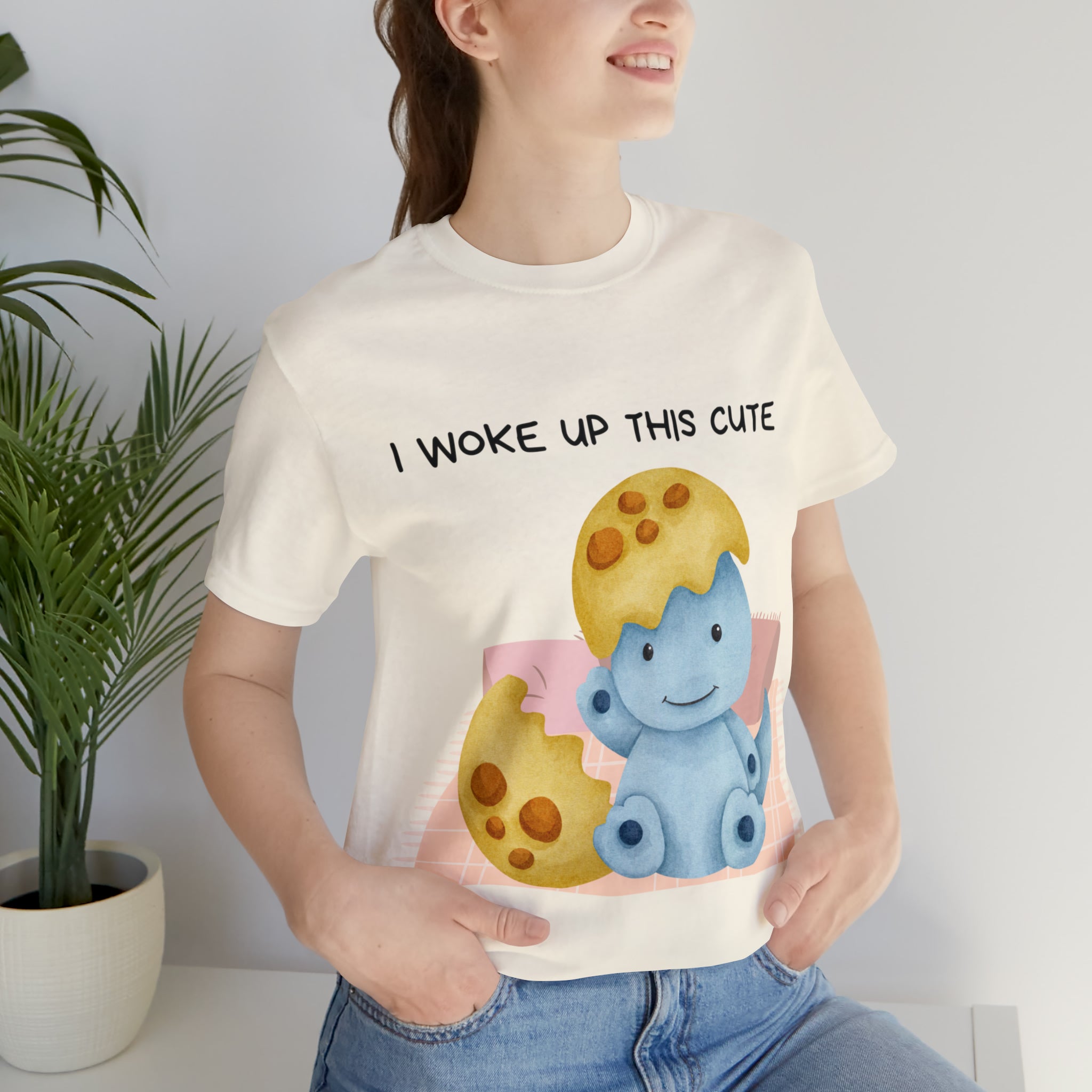 I Woke Up This Cute Shirt | Baby Dino Collection Unisex T-Shirt