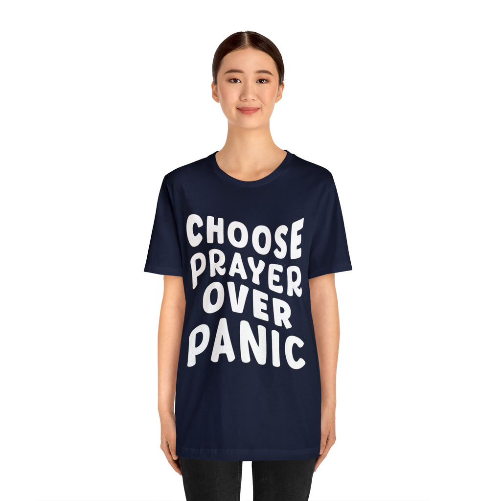 Prayer Over Panic Unisex Shirt | Religious Shirt for Prayers