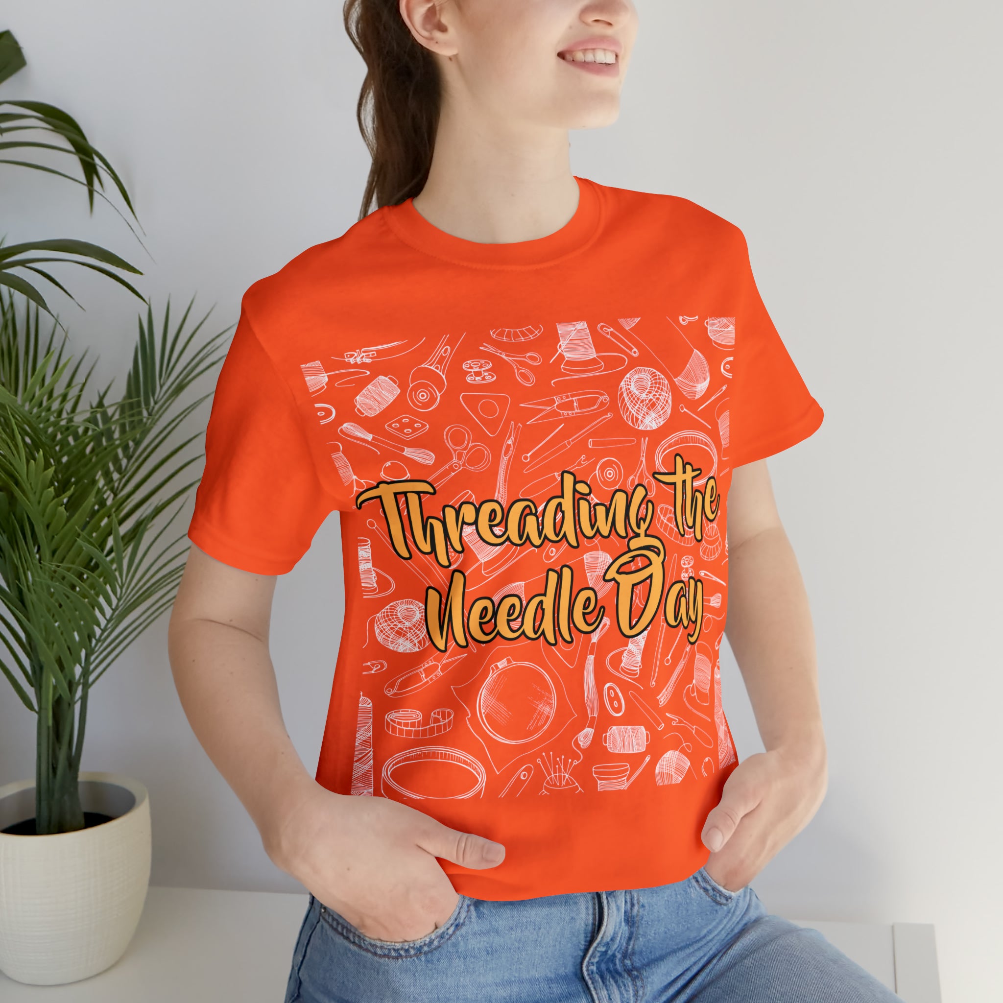 Threading the Needle Day Shirt | Tailor Sewing Unisex T-Shirt