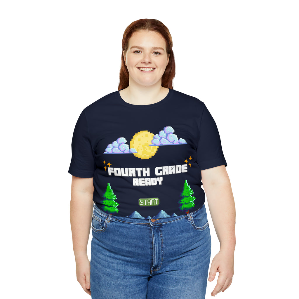 Fourth Grade Ready Pixel Shirt | Minecraft Unisex T-Shirt