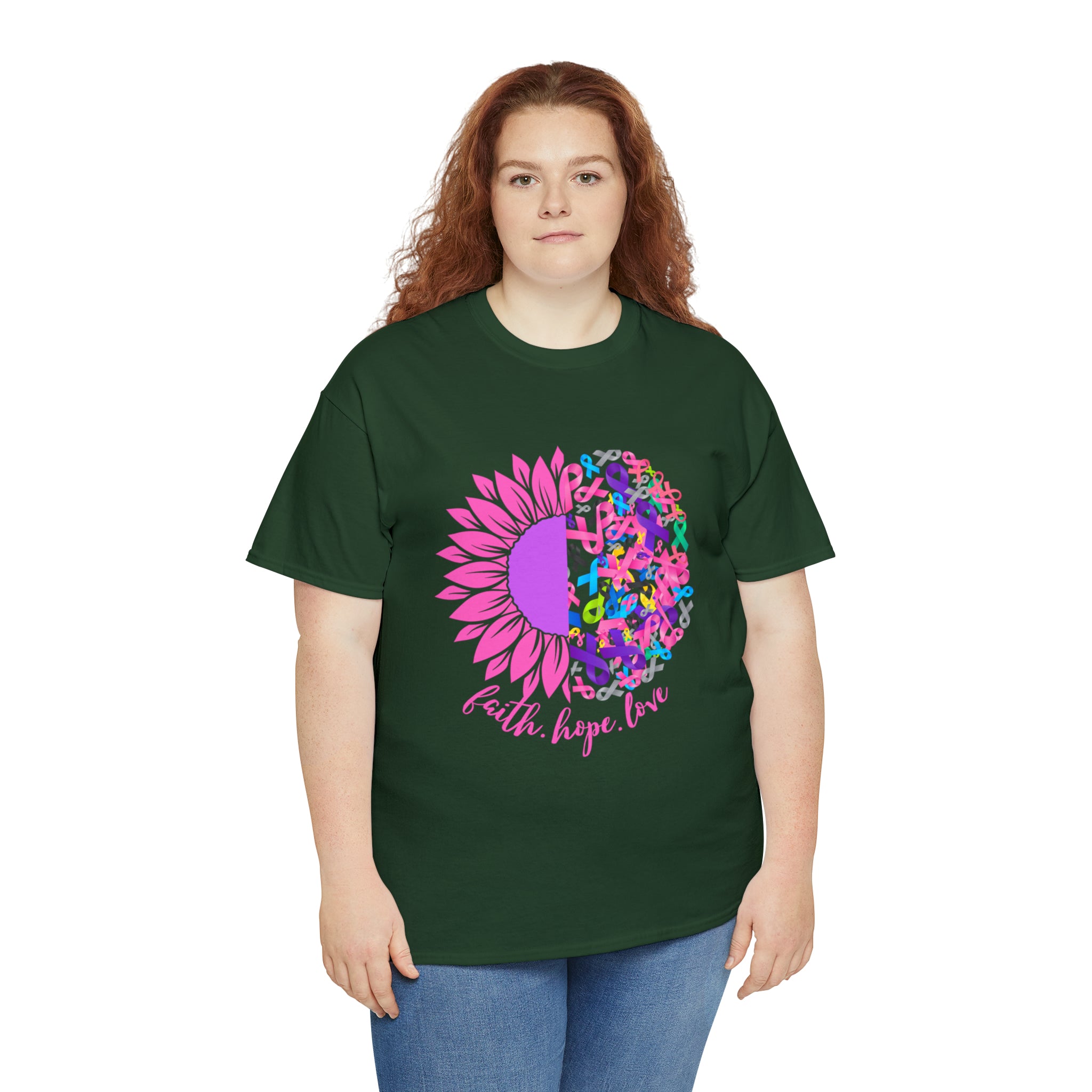 Faith Hope Love Shirt | Cancer Warrior Support Unisex T-Shirt