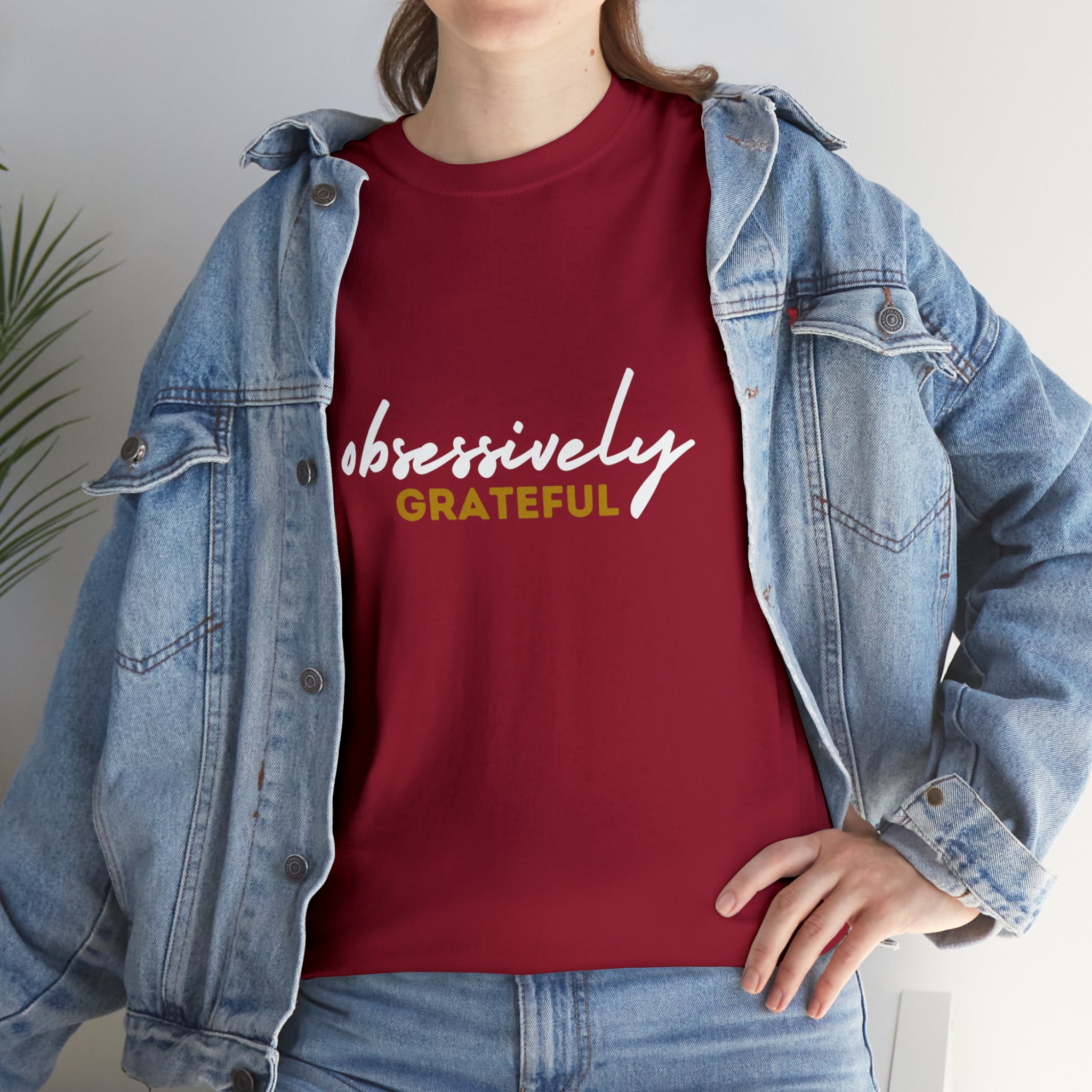 Obsessively Grateful Shirt | Minimalist Unisex T-Shirt