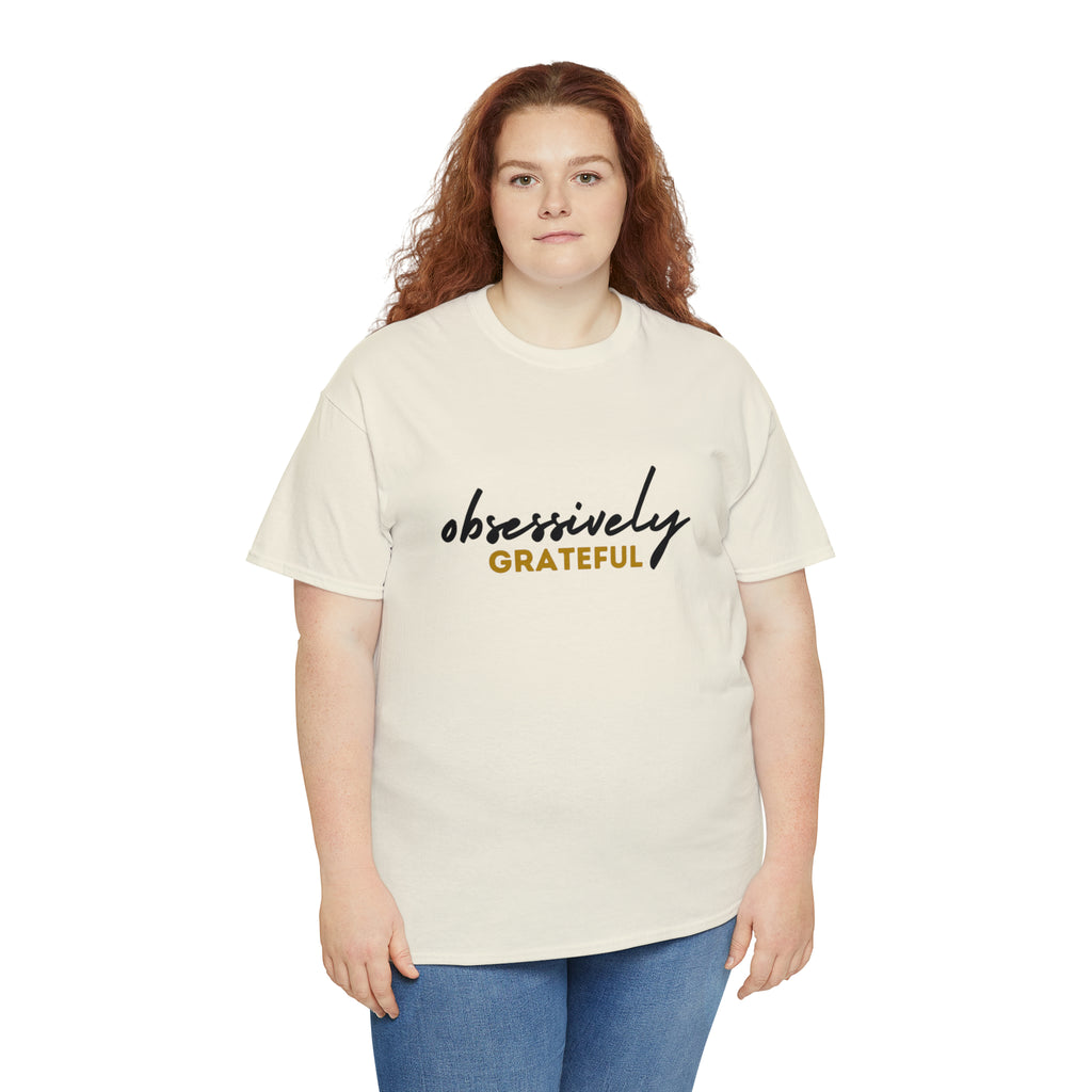 Obsessively Grateful Shirt | Minimalist Unisex T-Shirt