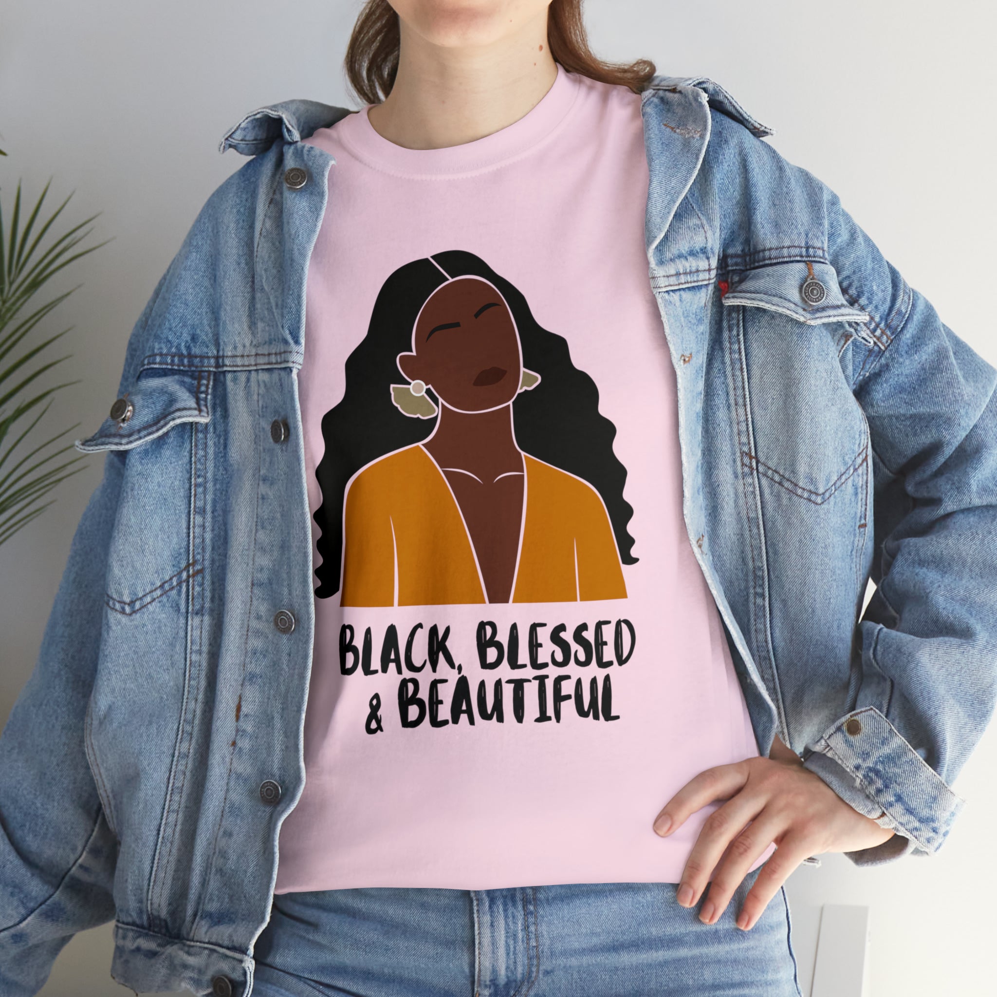 Black, Blessed & Beautiful Shirt | Empowered & Beautiful Cotton T-shirt