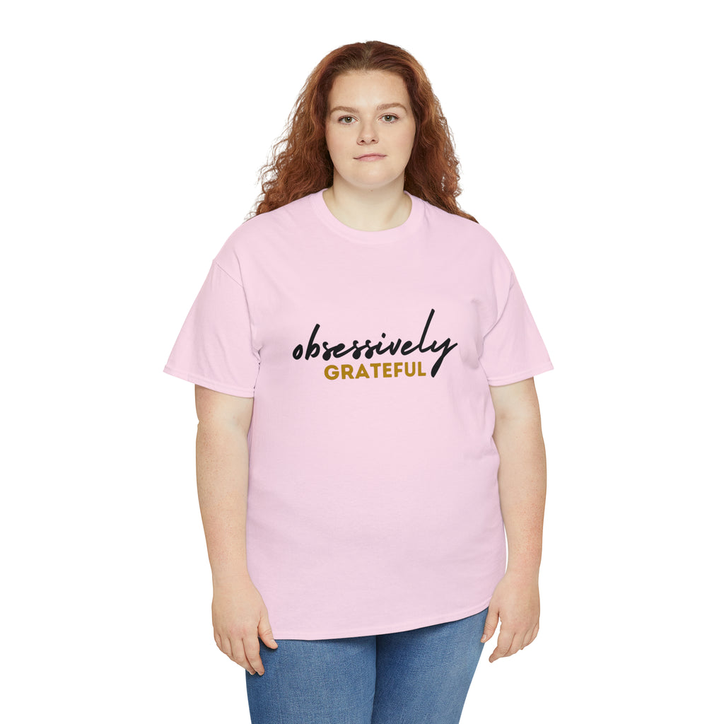 Obsessively Grateful Shirt | Minimalist Unisex T-Shirt