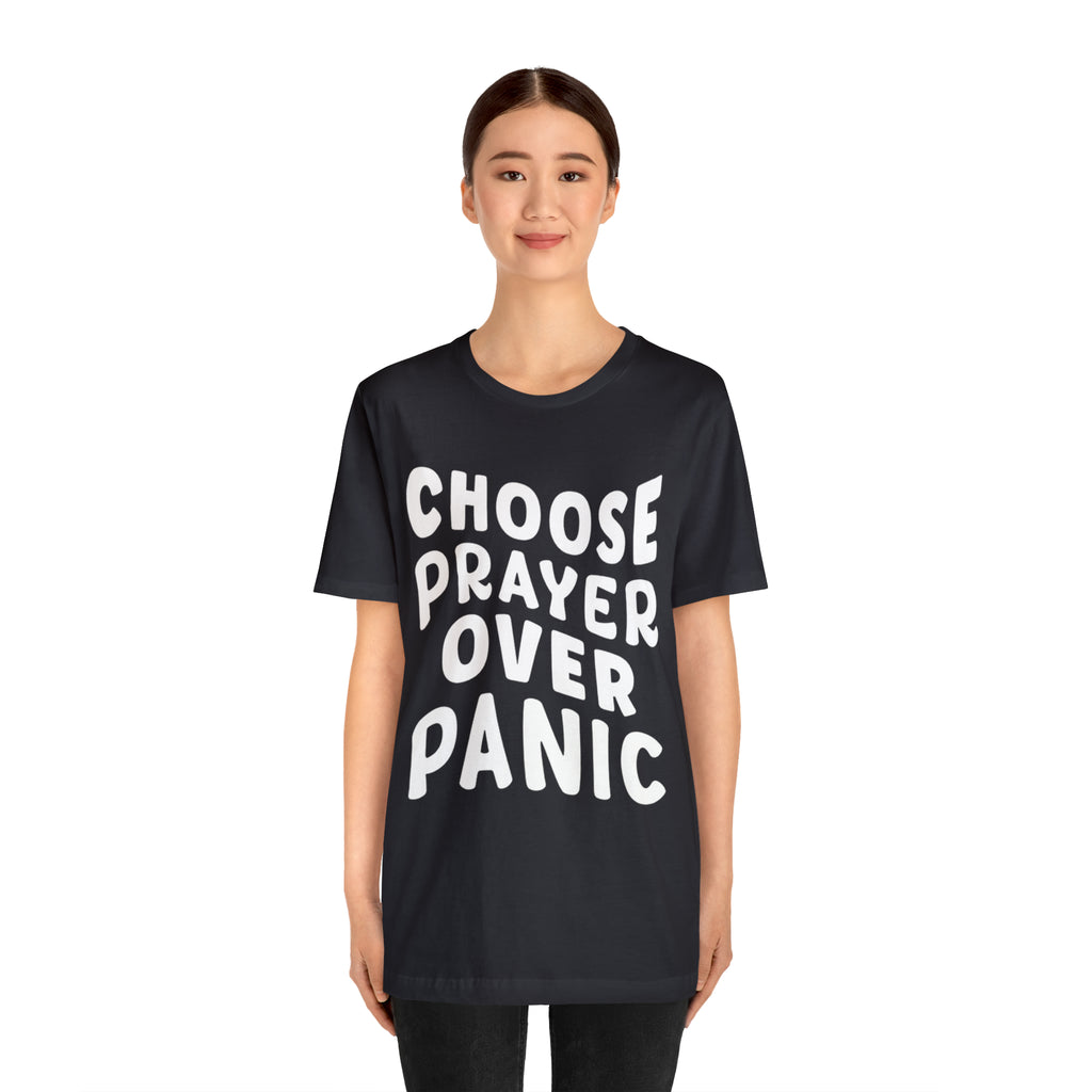 Prayer Over Panic Unisex Shirt | Religious Shirt for Prayers