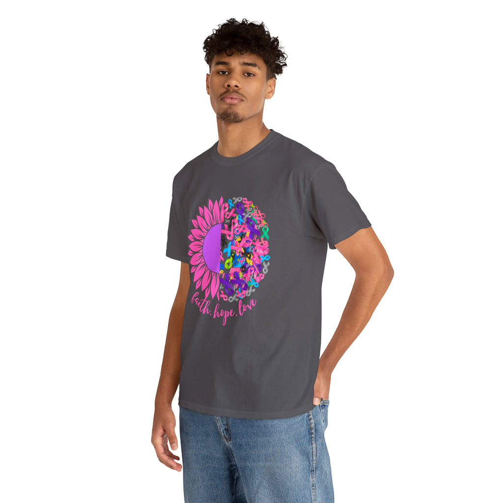 Faith Hope Love Shirt | Cancer Warrior Support Unisex T-Shirt