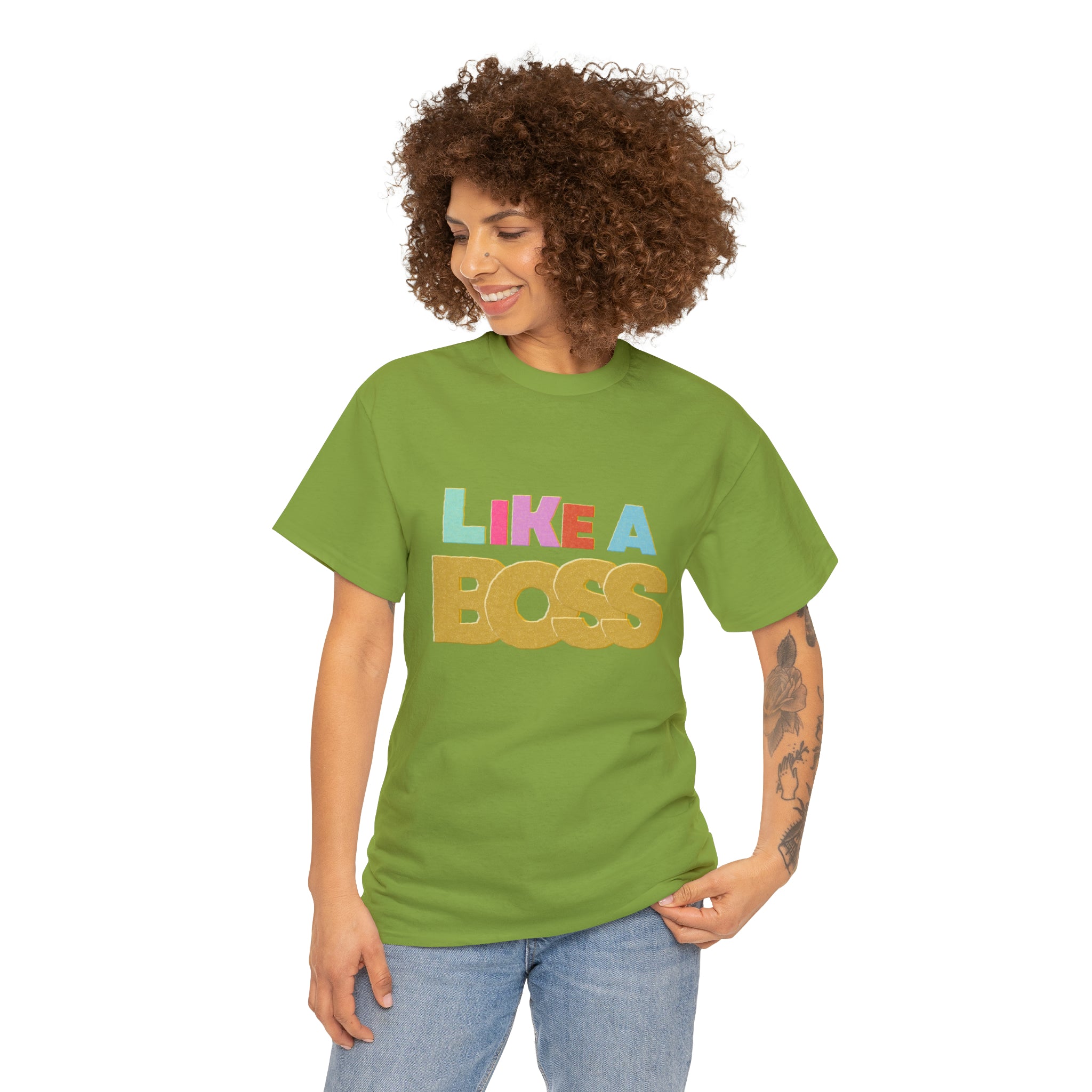 Like A Boss Shirt | Colorful Boss Vibes Statement Tee