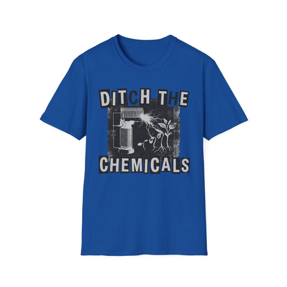 Ditch The Chemicals T‑Shirt — Vintage Eco-Friendly Protest Tee