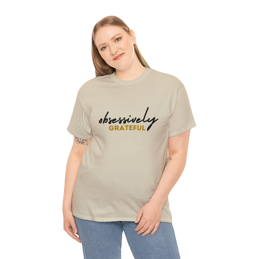 Obsessively Grateful Shirt | Minimalist Unisex T-Shirt