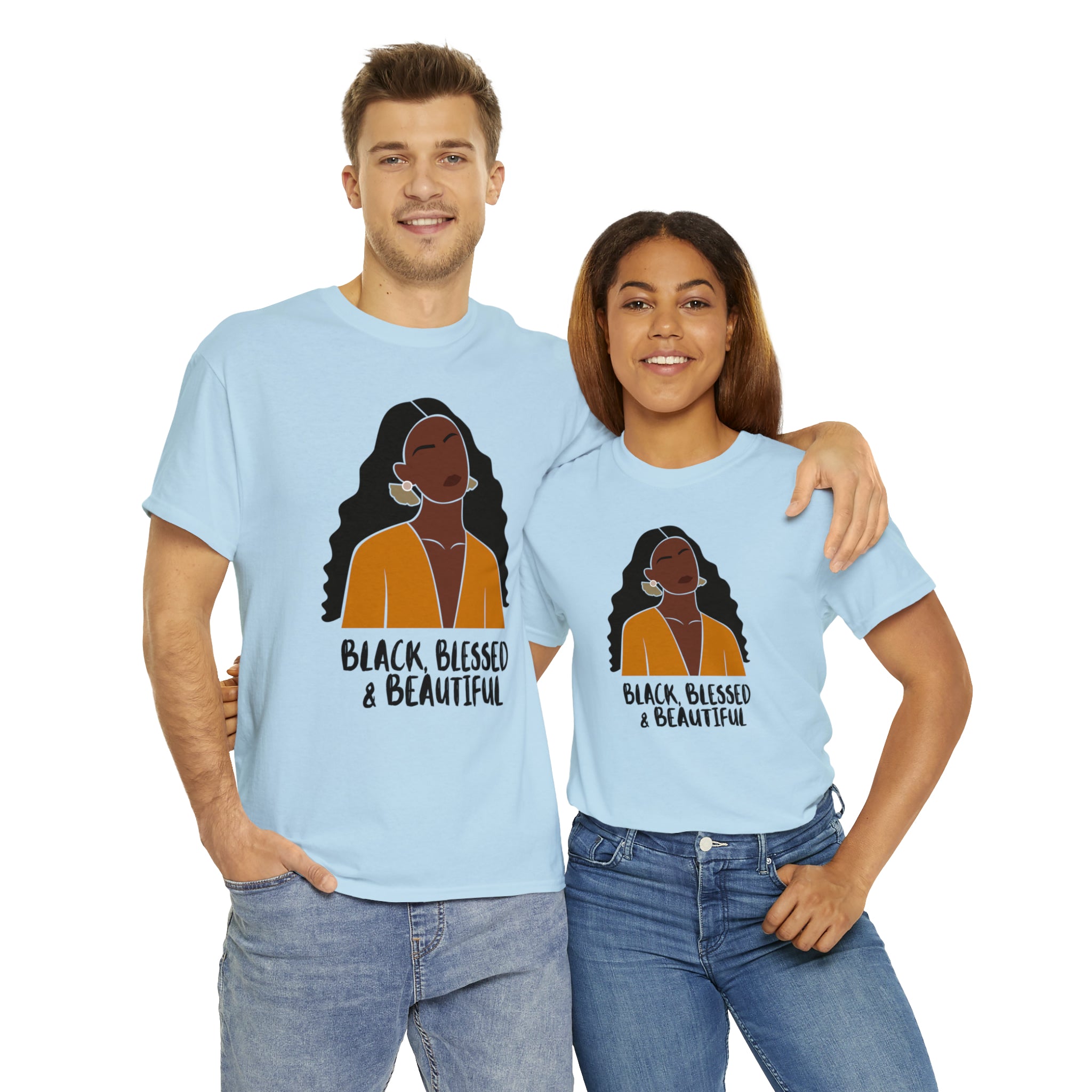 Black, Blessed & Beautiful Shirt | Empowered & Beautiful Cotton T-shirt