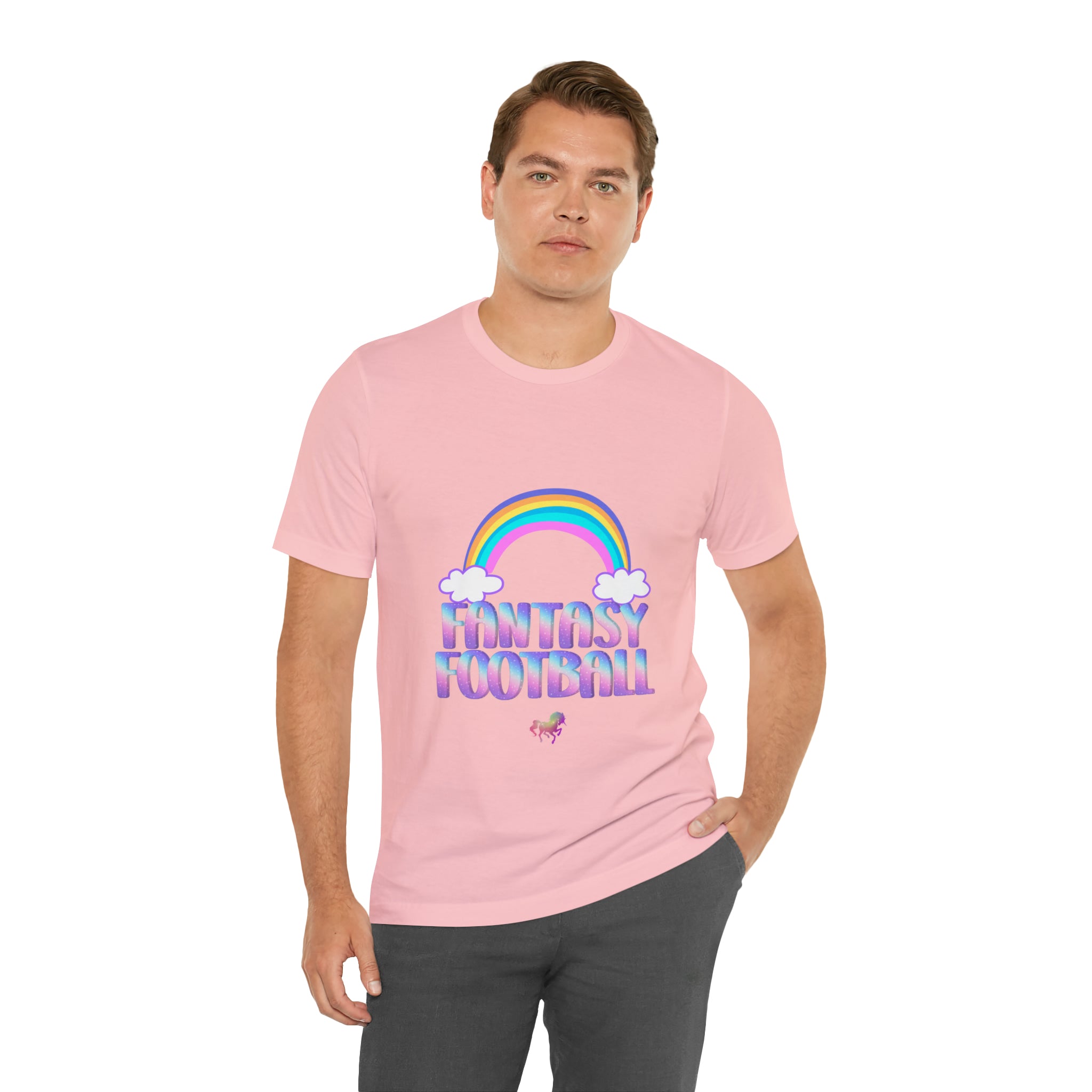 Cute Fantasy Football Shirt | Pink Cute Fantasy Football Unisex T-Shirt