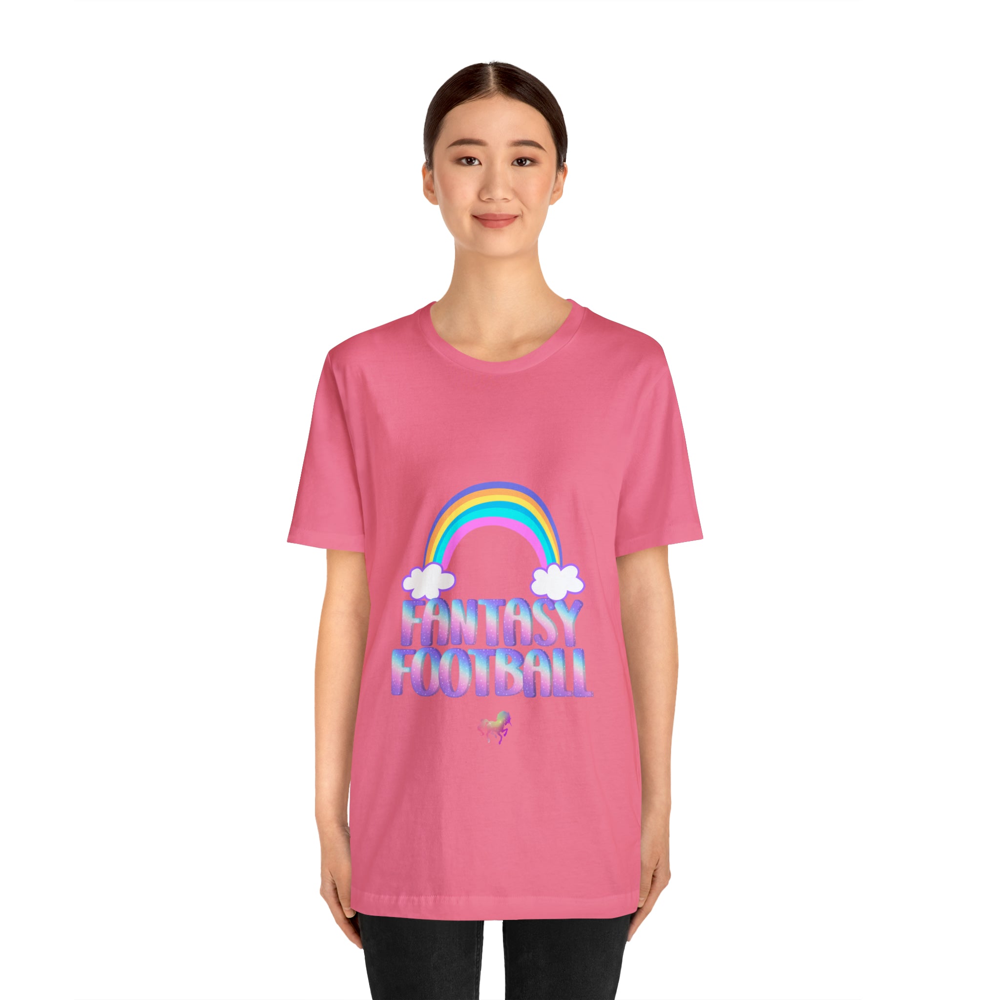 Cute Fantasy Football Shirt | Pink Cute Fantasy Football Unisex T-Shirt