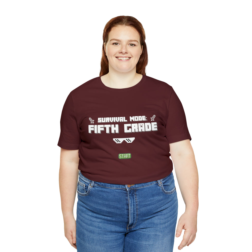 Fifth Grade Survival Mode | Minecraft School Unisex T-Shirt