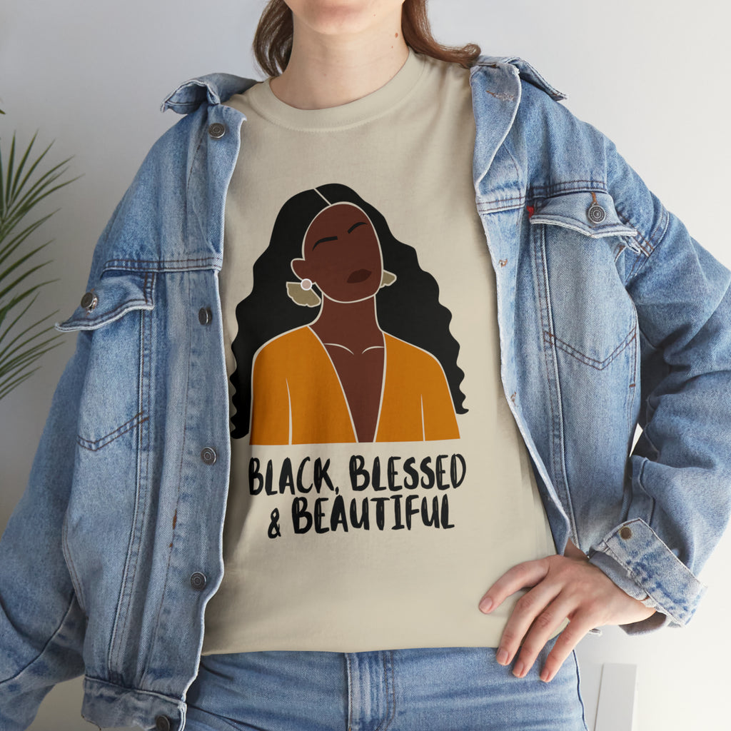 Black, Blessed & Beautiful Shirt | Empowered & Beautiful Cotton T-shirt