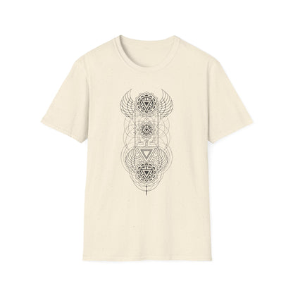 Chakra Wings T-Shirt — Geometric Spiritual Energy Tee