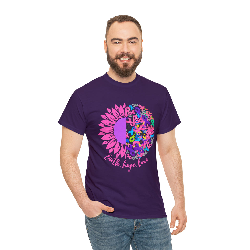 Faith Hope Love Shirt | Cancer Warrior Support Unisex T-Shirt