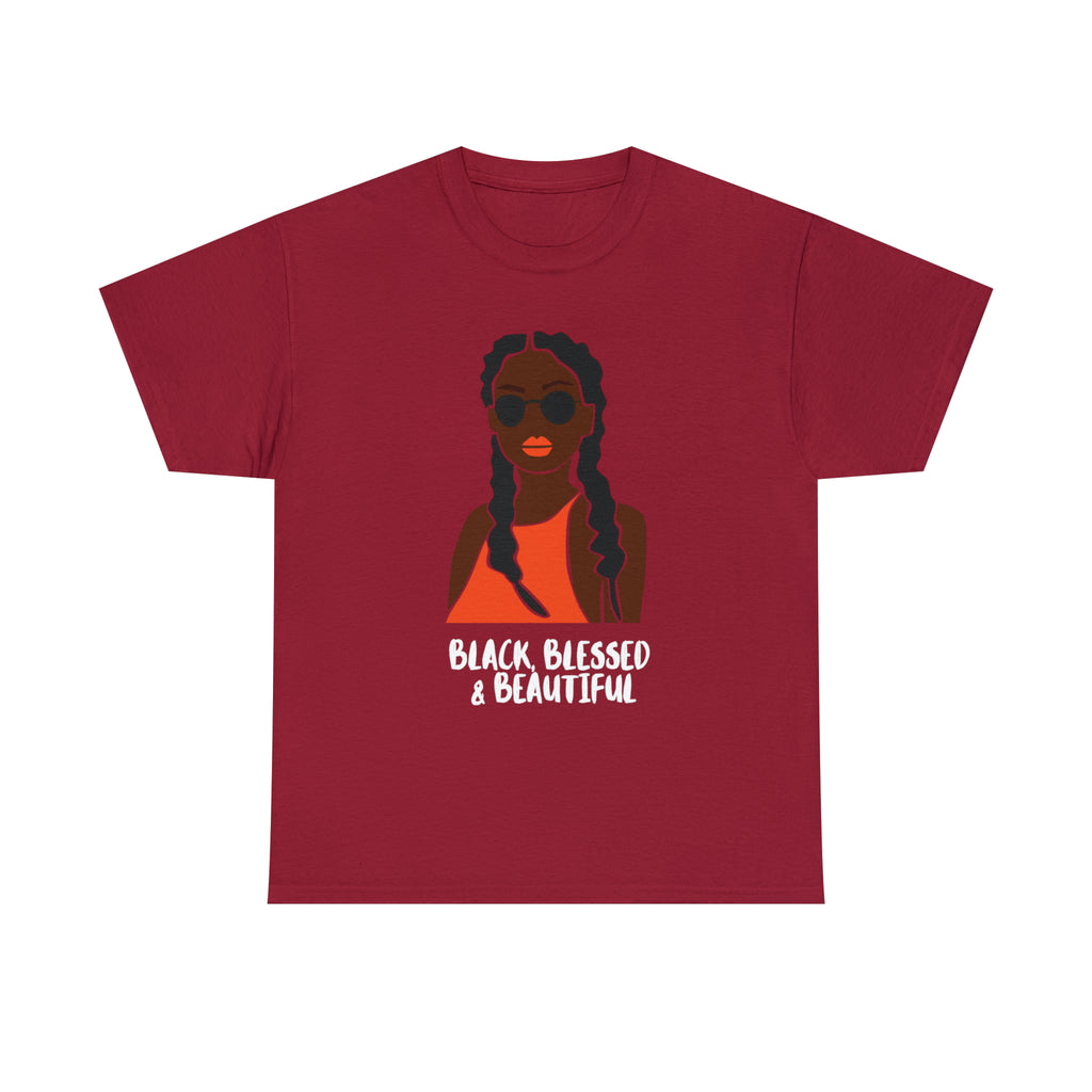 Black Blessed And Beautiful Shirt | Empowered & Beautiful Cotton T-shirt