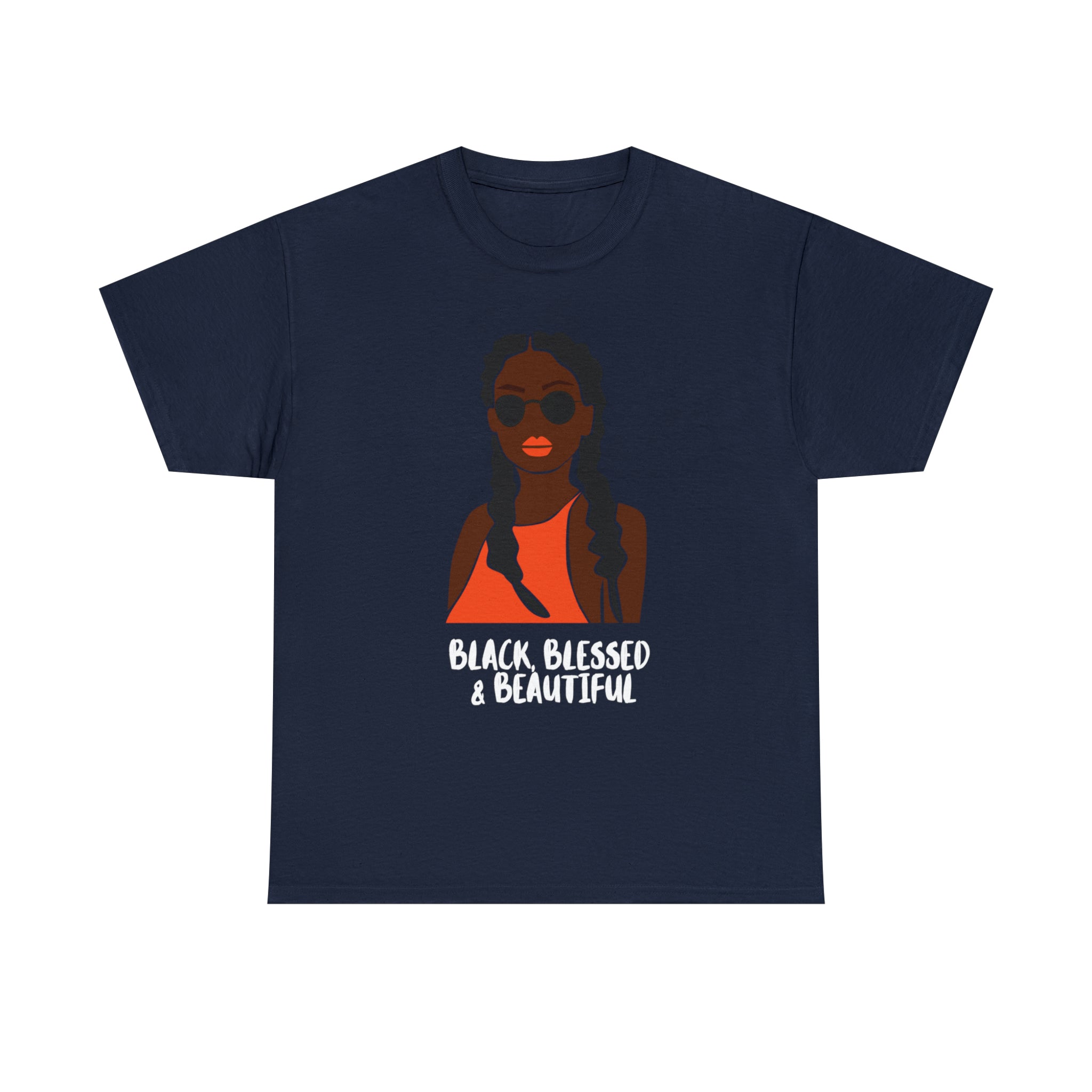 Black Blessed And Beautiful Shirt | Empowered & Beautiful Cotton T-shirt