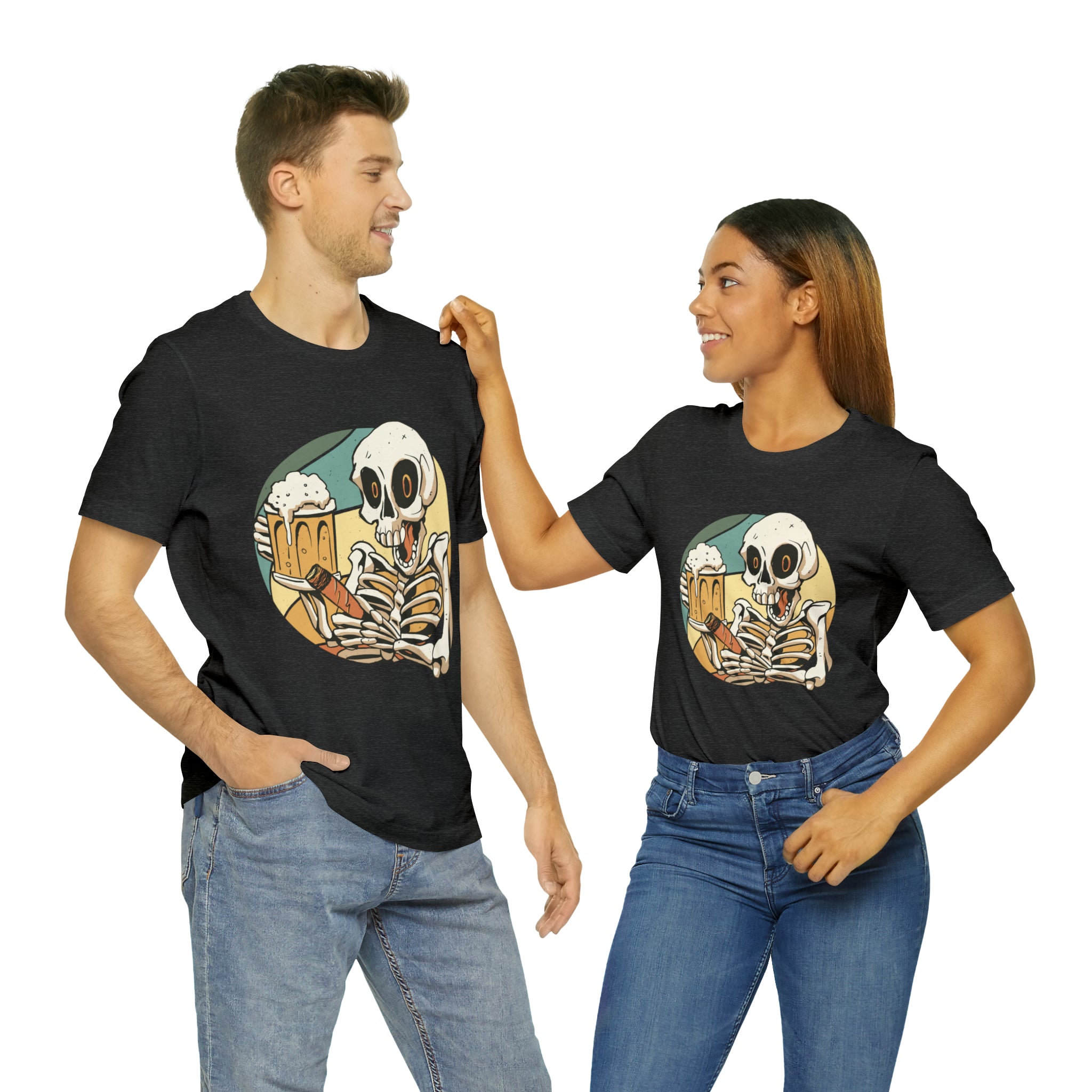 Skeleton Beer Shirt | Drink Beer Unisex T-Shirt