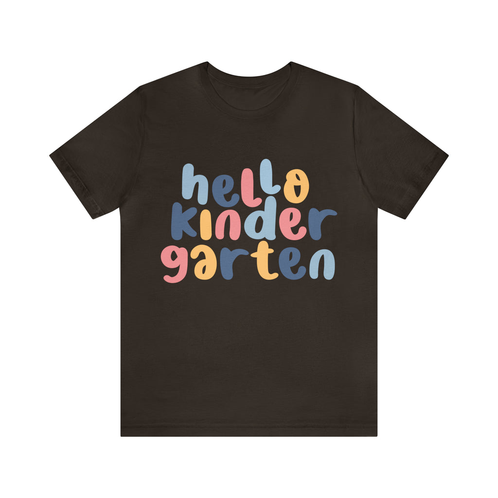 Hello Kindergarten School Shirt | First day of School Unisex T-Shirt