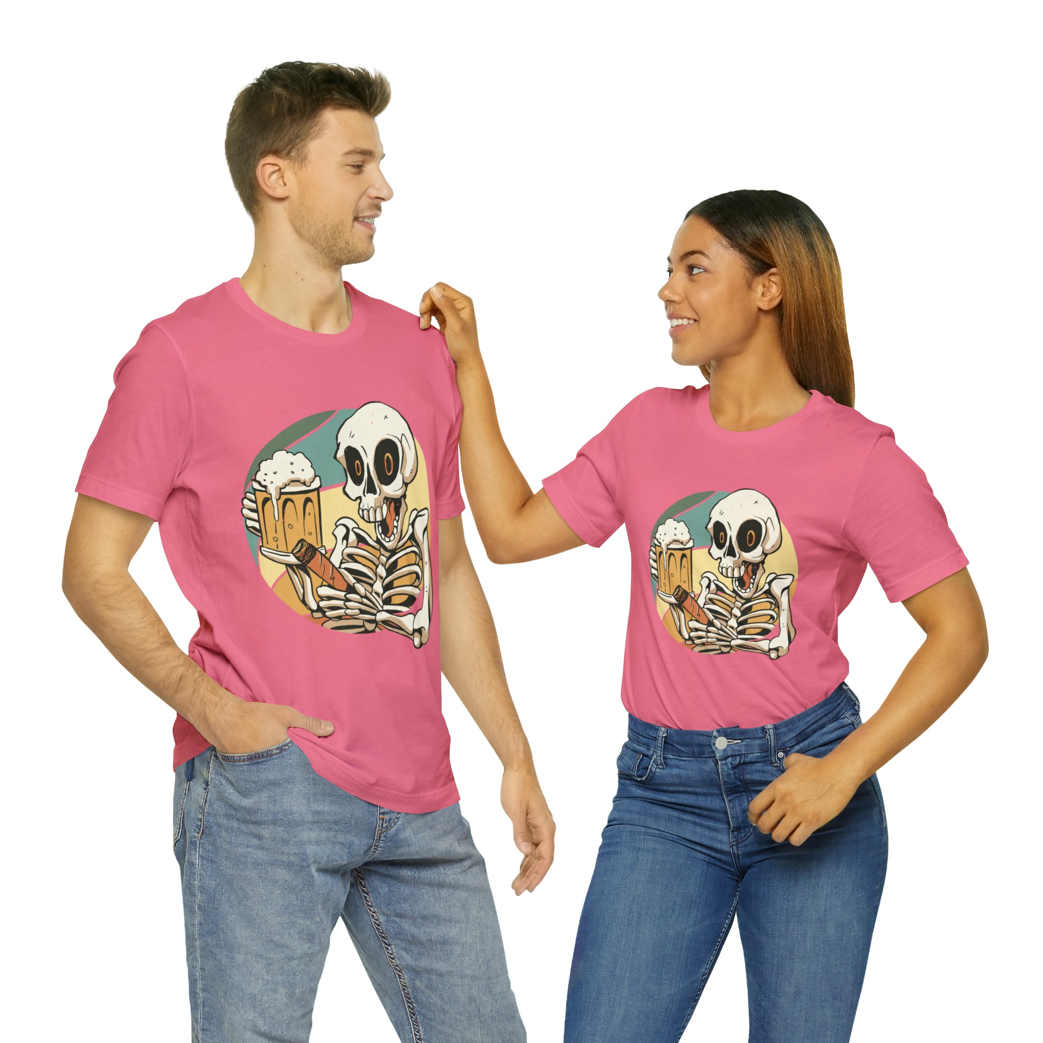 Skeleton Beer Shirt | Drink Beer Unisex T-Shirt