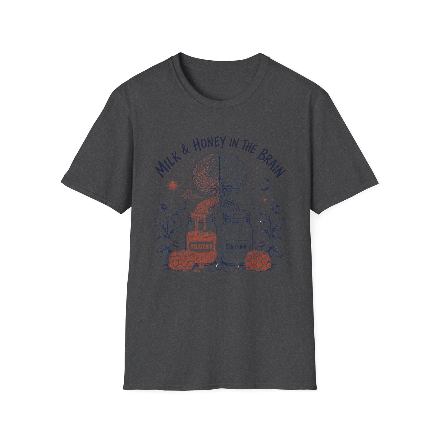 "Milk & Honey in the Brain" Botanical Illustration Tee