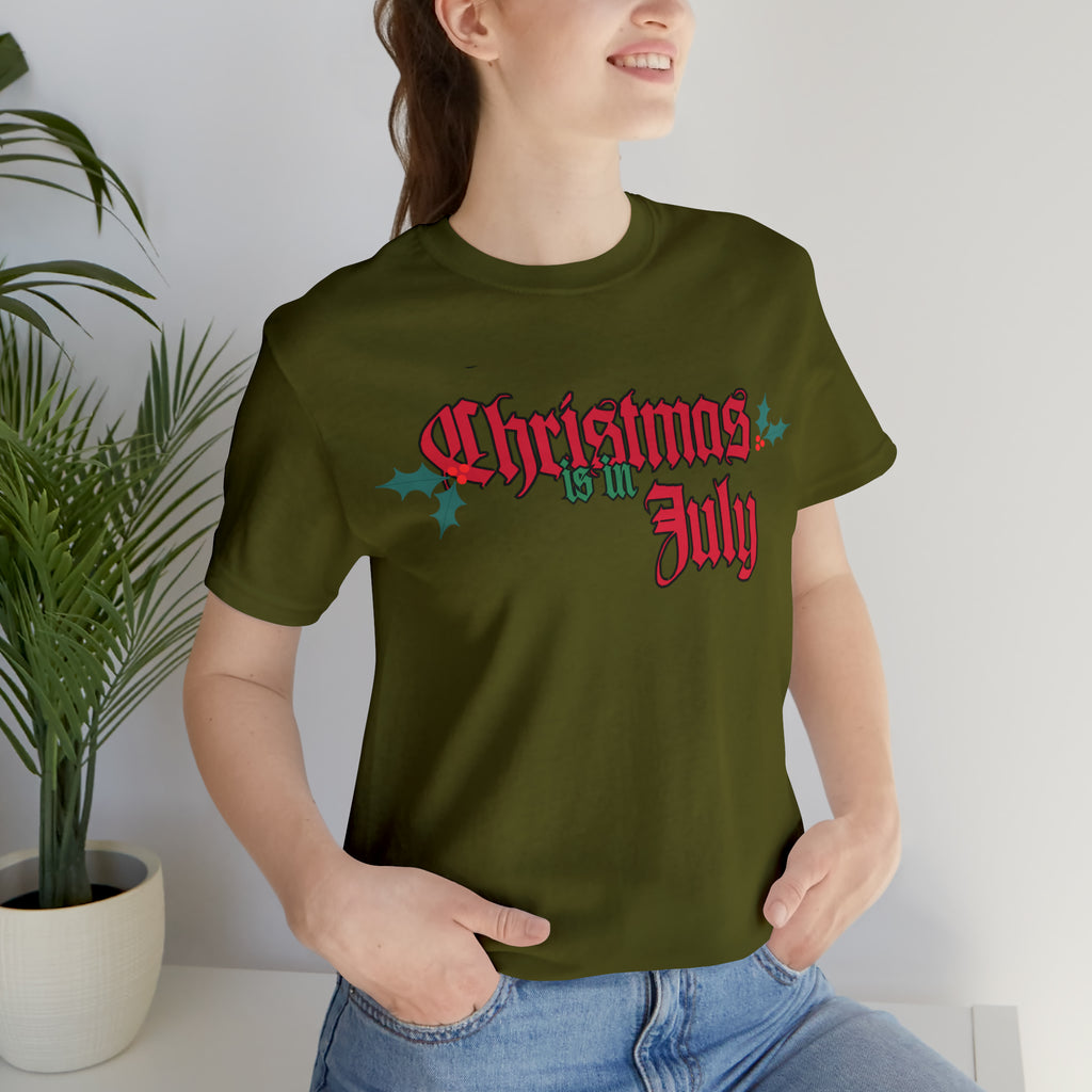 Christmas is in July Shirt | Christmas in July Statement T-Shirt