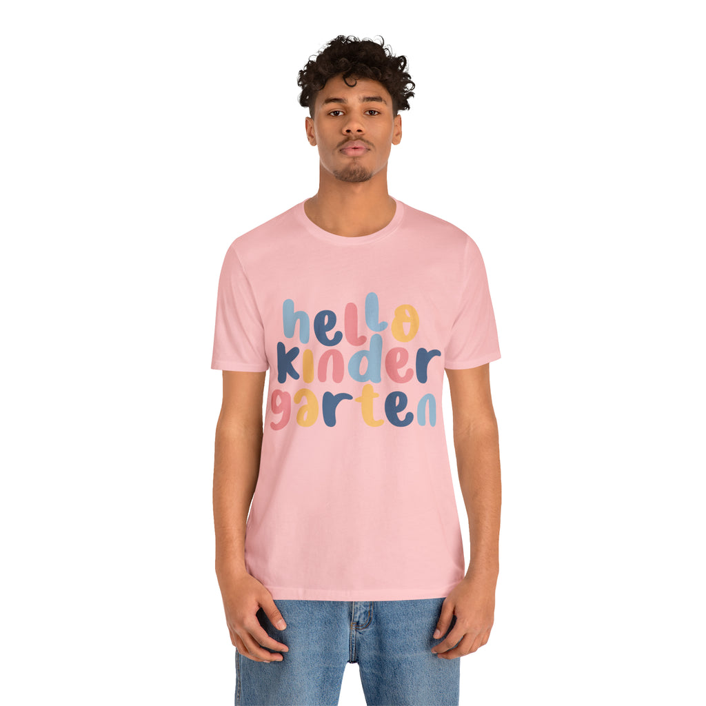 Hello Kindergarten School Shirt | First day of School Unisex T-Shirt