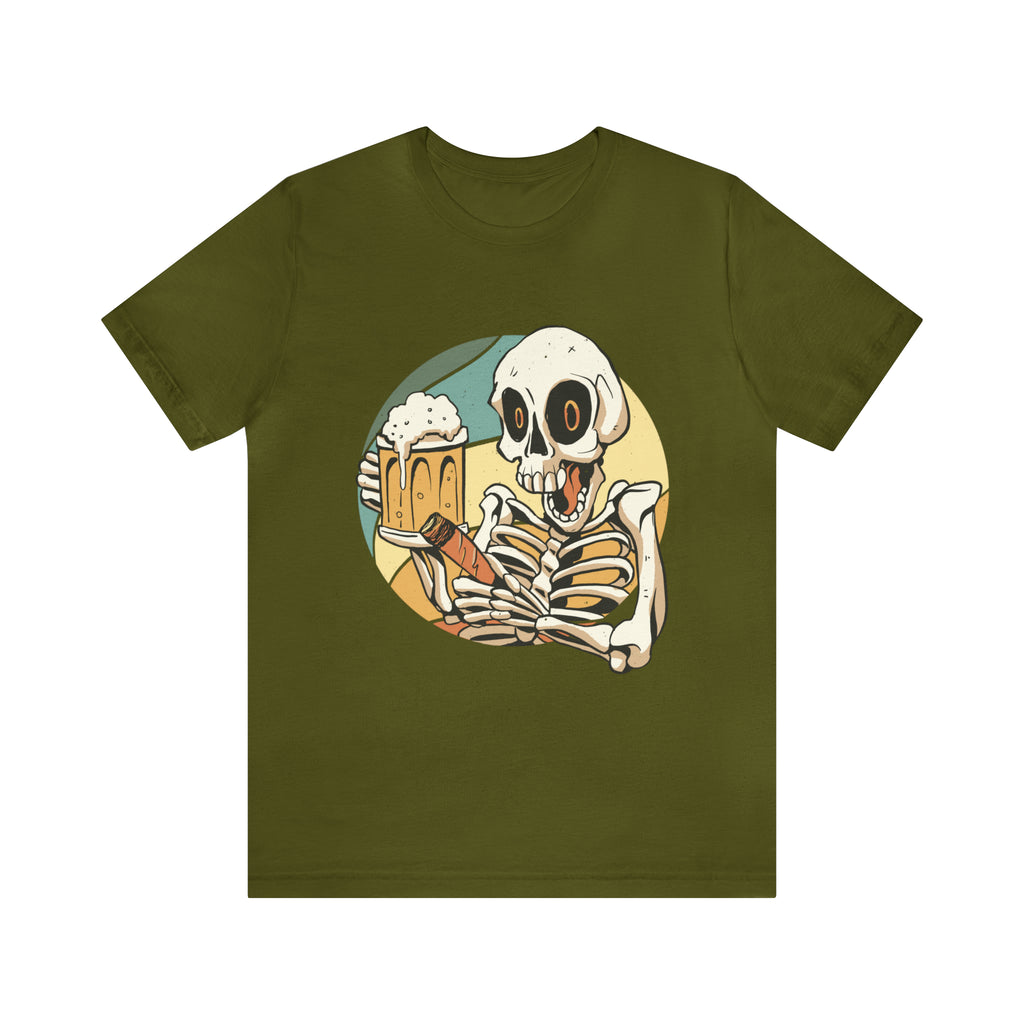 Skeleton Beer Shirt | Drink Beer Unisex T-Shirt