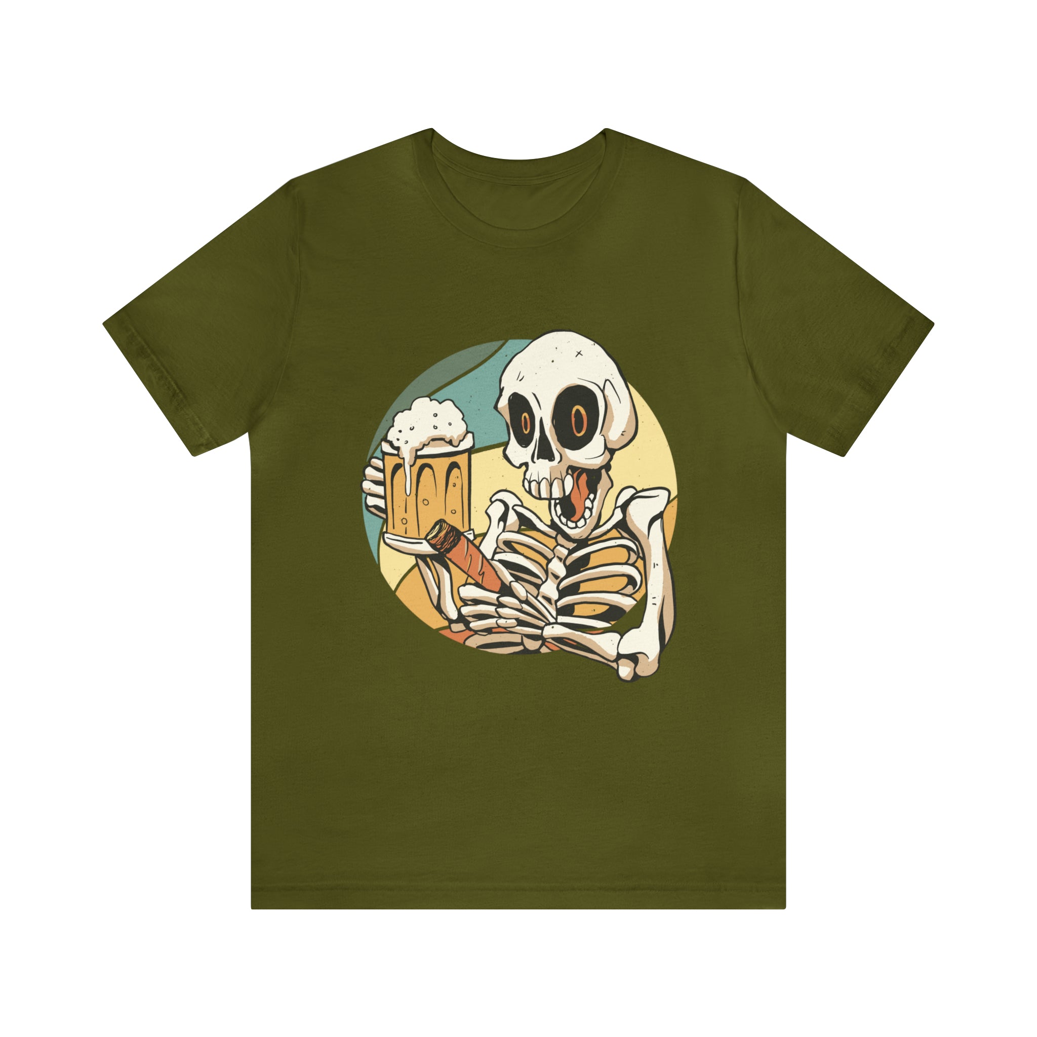 Skeleton Beer Shirt | Drink Beer Unisex T-Shirt