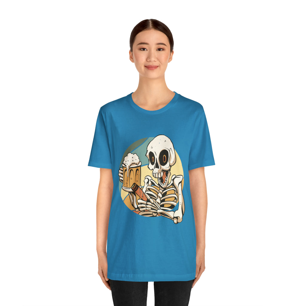 Skeleton Beer Shirt | Drink Beer Unisex T-Shirt