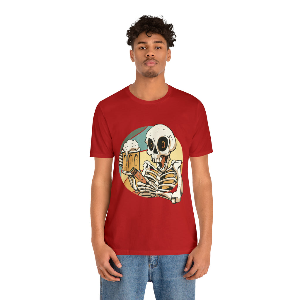 Skeleton Beer Shirt | Drink Beer Unisex T-Shirt